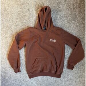 At War Mocha Brown Sweatshirt Hoodie Size Medium